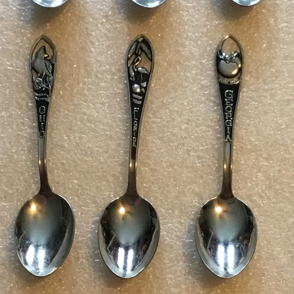 Accents Lot Of 1 Shiny State Souvenir Spoons Poshmark